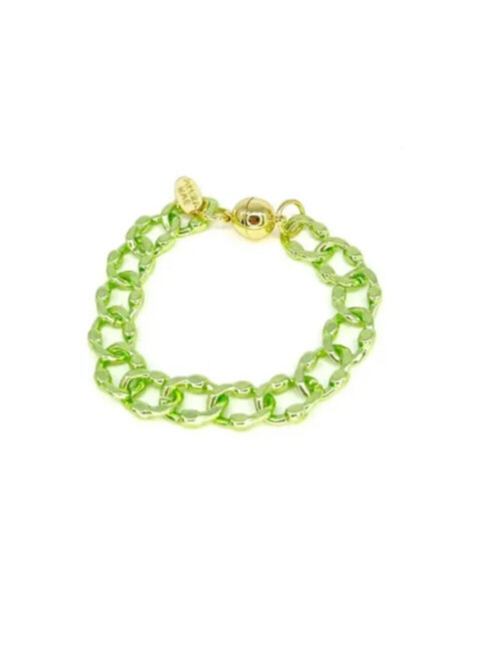 ALEXA RAE WONDER BRACELET LIQUID METALLIC APPLE MARTINI GREEN MAGNETIC CLASP